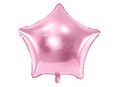 Globo de aluminio estrella, 48cm, rosa claro